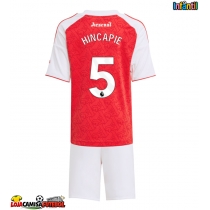 Camisa de Futebol Arsenal Piero Hincapie #5 Equipamento Principal Infantil 2025-26 Manga Curta (+ Calças curtas)